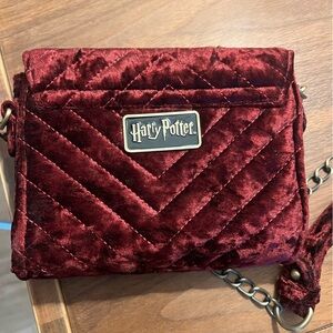 Harry Potter Warner Bros. Deep Red Quilted Crossbody Bag